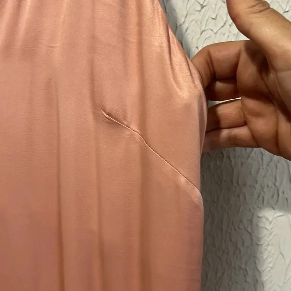 Mango MNG Blush Pink Midi or Maxi slip dress size small - Picture 8 of 16